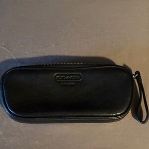 Coach Midnight Black Leather Pouch